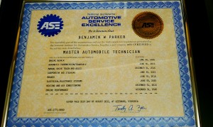 ASE Master Technician